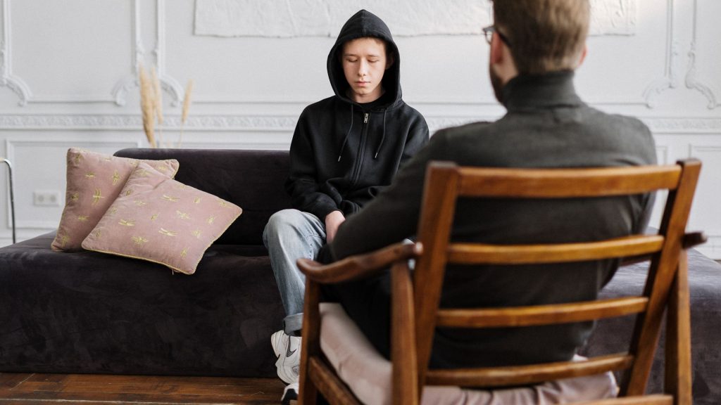 A Client in Control of their Hypnotherapy Session.