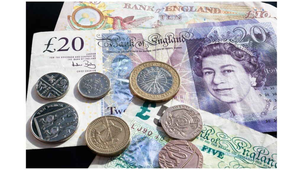 A picture of cash, showing that Hylands Hypnotherapy is value for money.